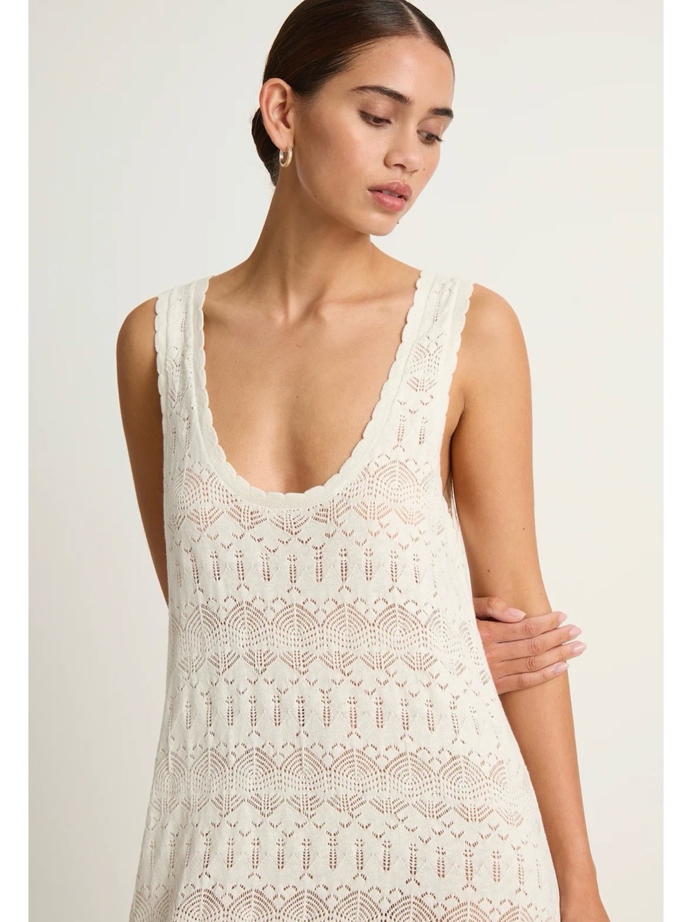 Spell & The Gypsy Siesta Maxi Dress in Cream NWT